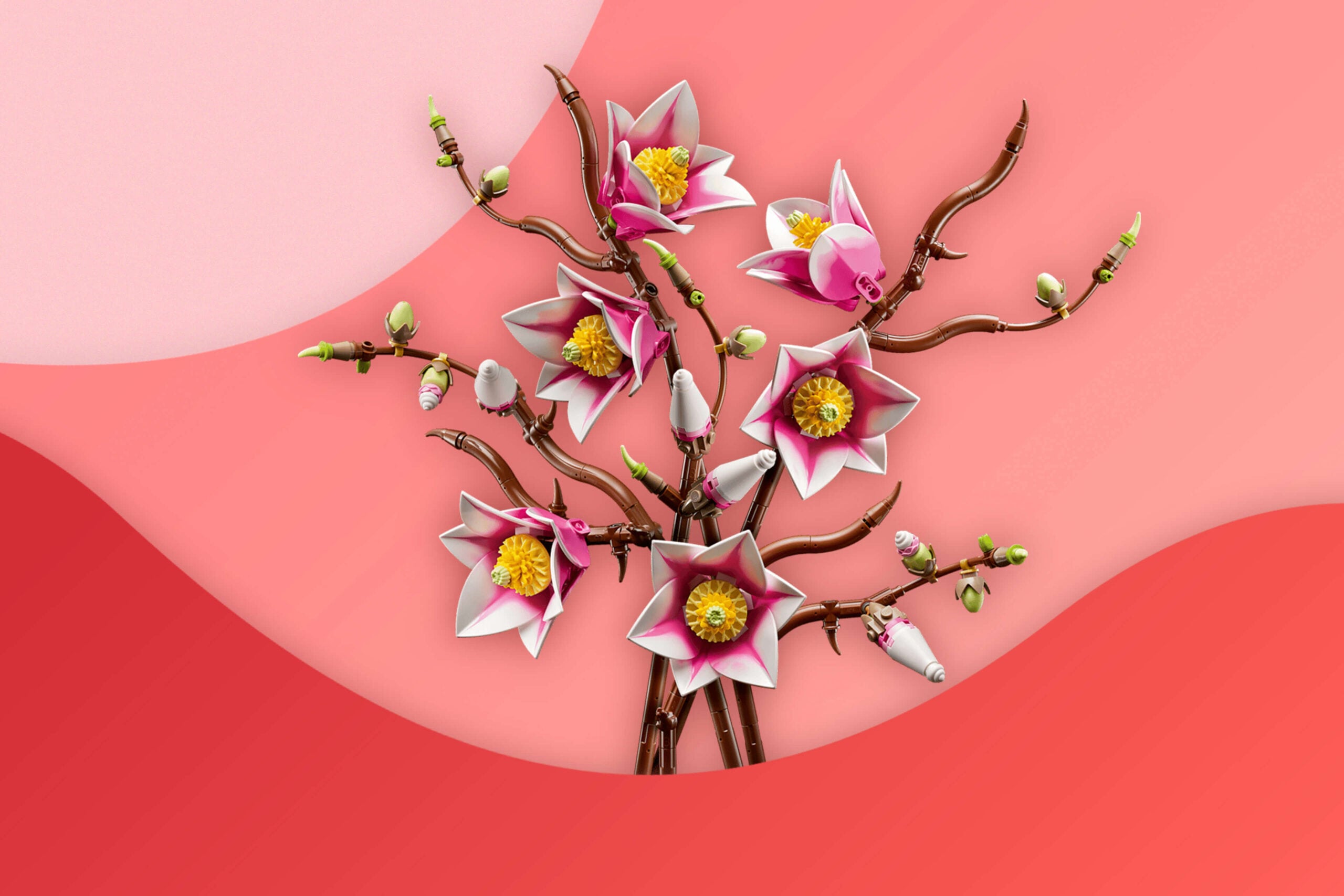 An illustration of the Lego Magnolia Branches.