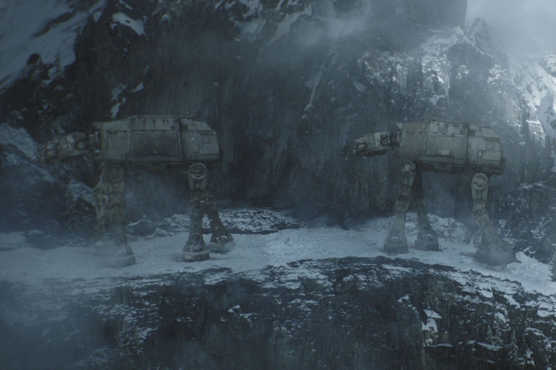 Mandalorian And Grogu At At