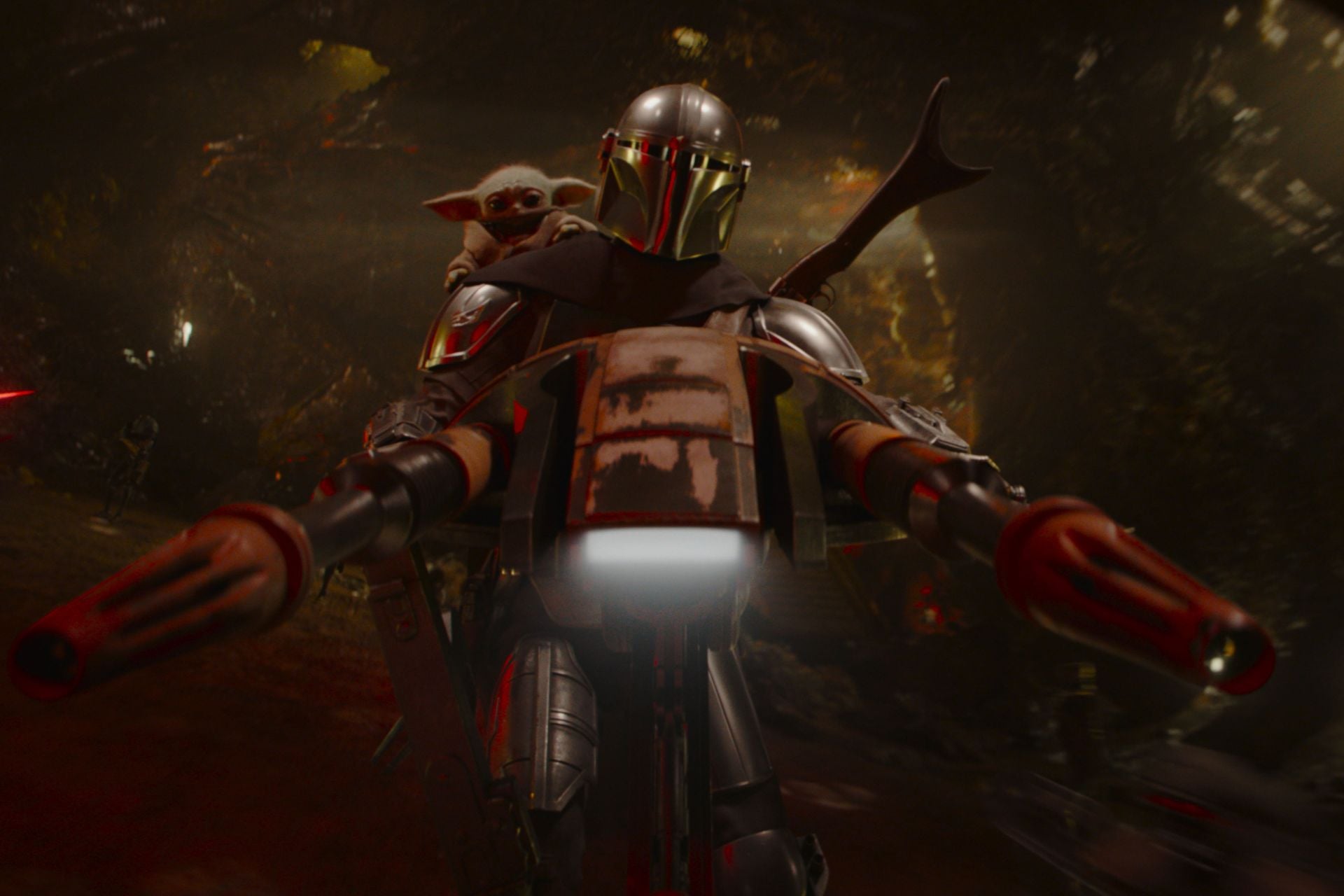 The Mandalorian and Grogu, flying into theaters May 22.