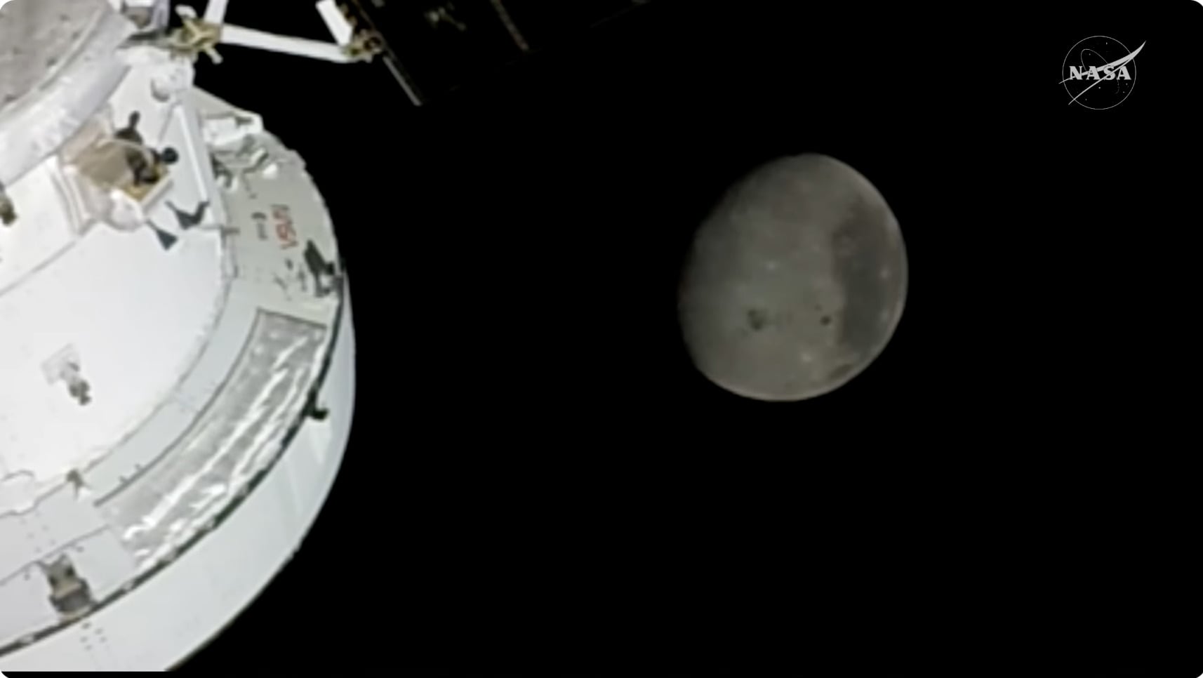 Moon Seen From Orion