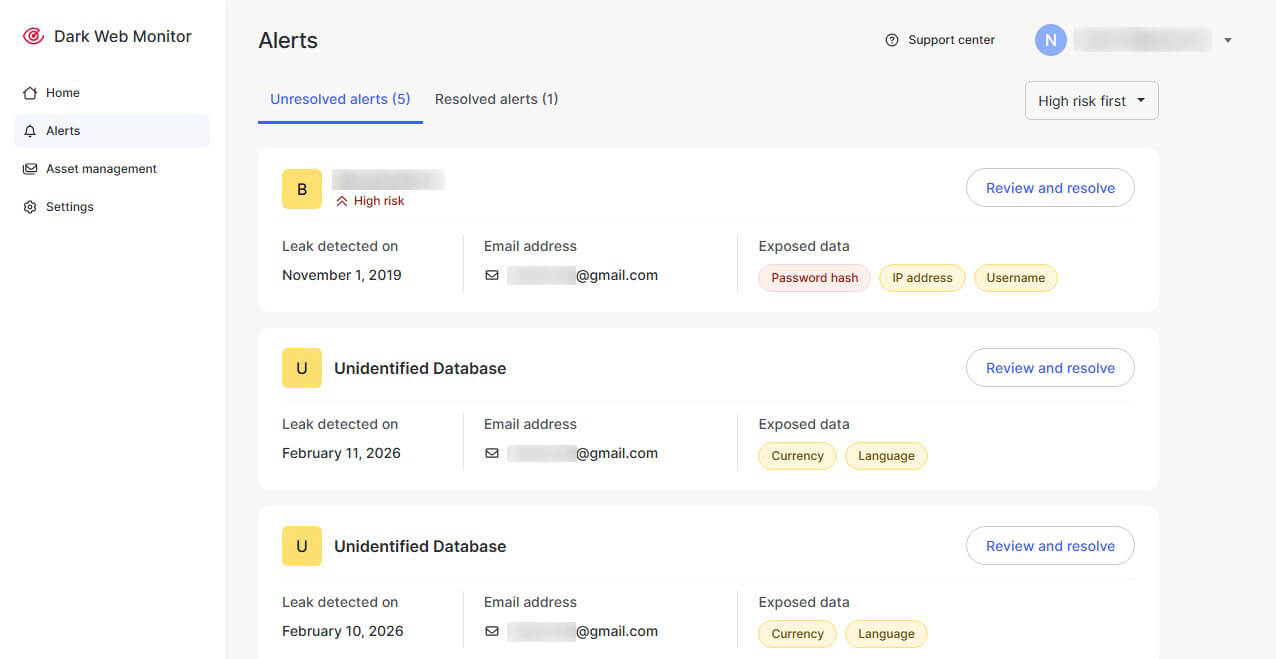 Nordvpn Dark Web Monitor