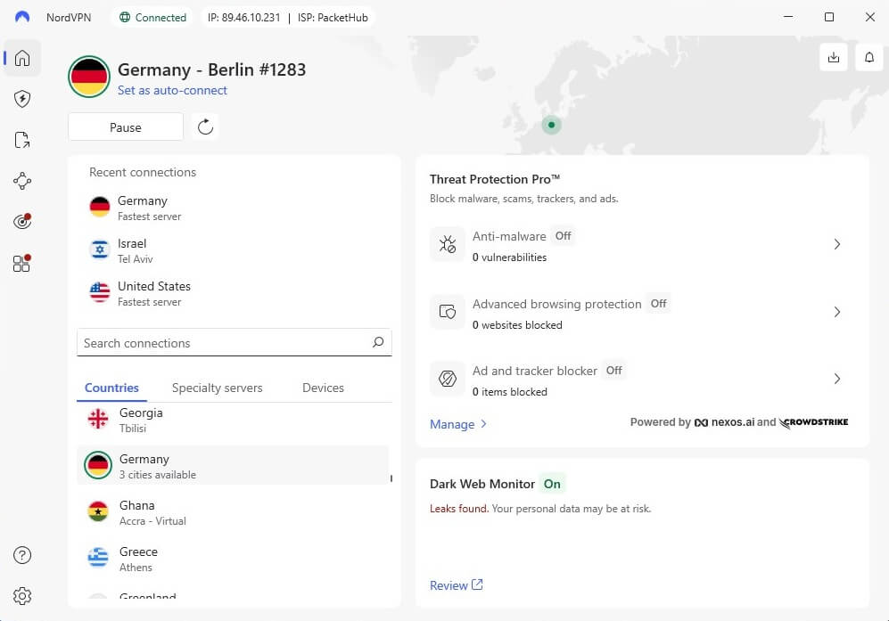 Nordvpn German Ip Connected