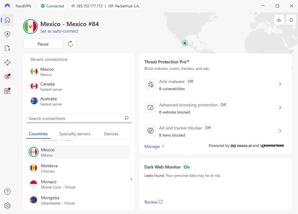 Nordvpn Mexico Ip Connected