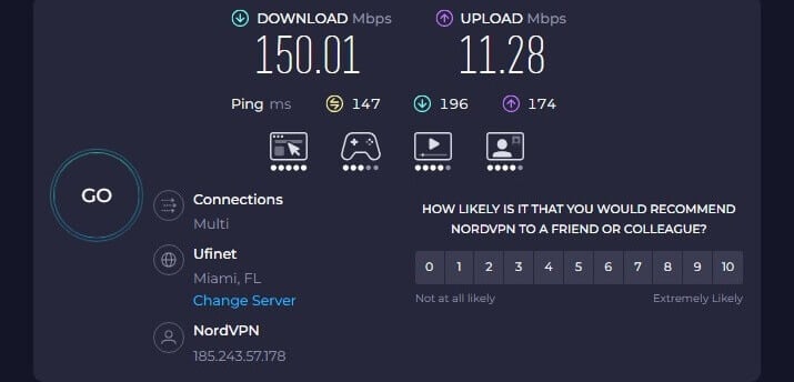 Nordvpn Miami Server Speed Test