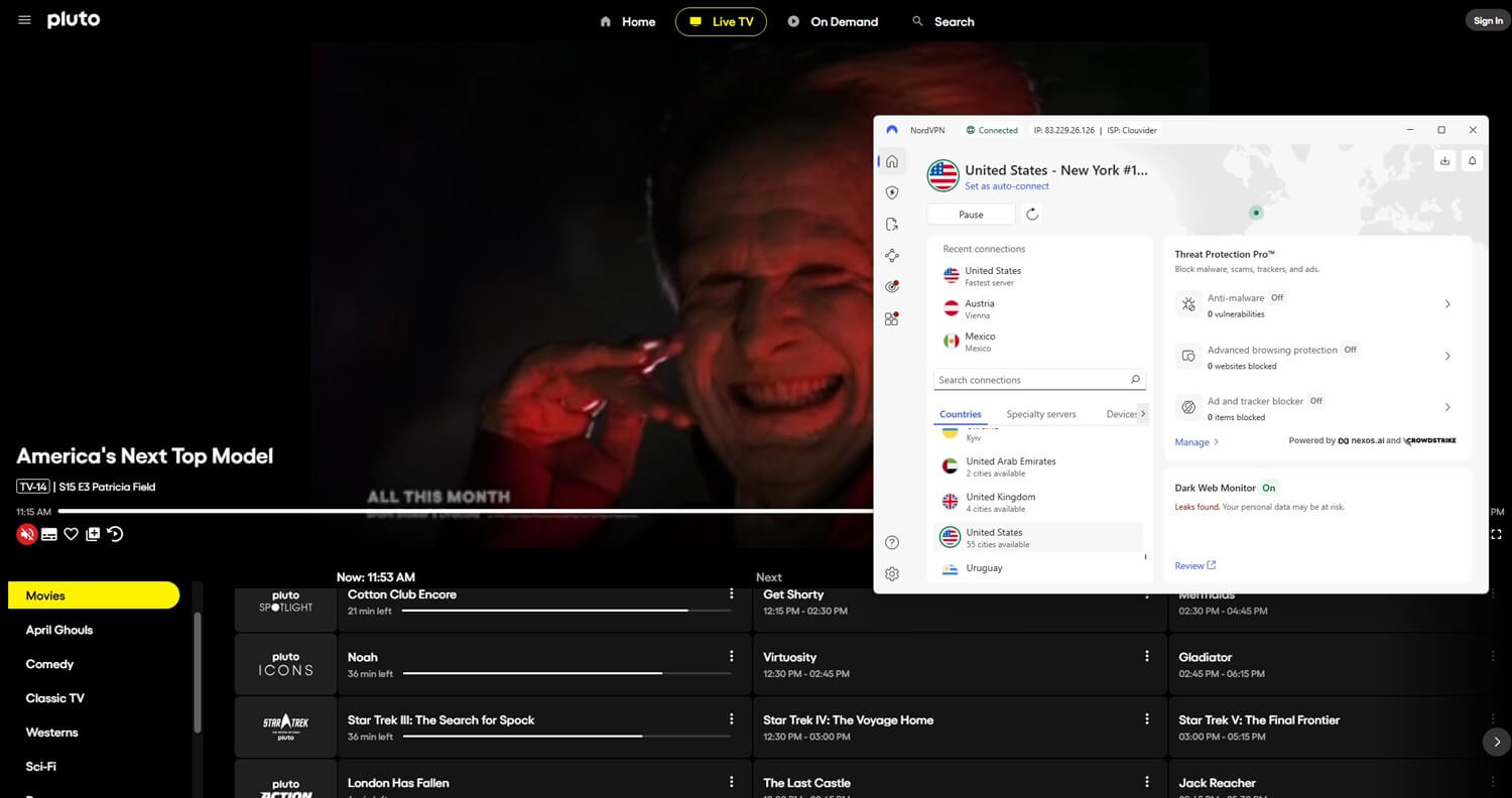 Nordvpn Pluto Tv Unblocked