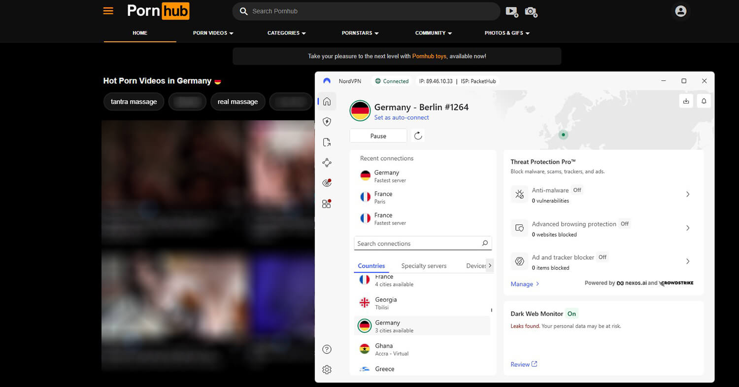 Pornhub France Unblock Nordvpn