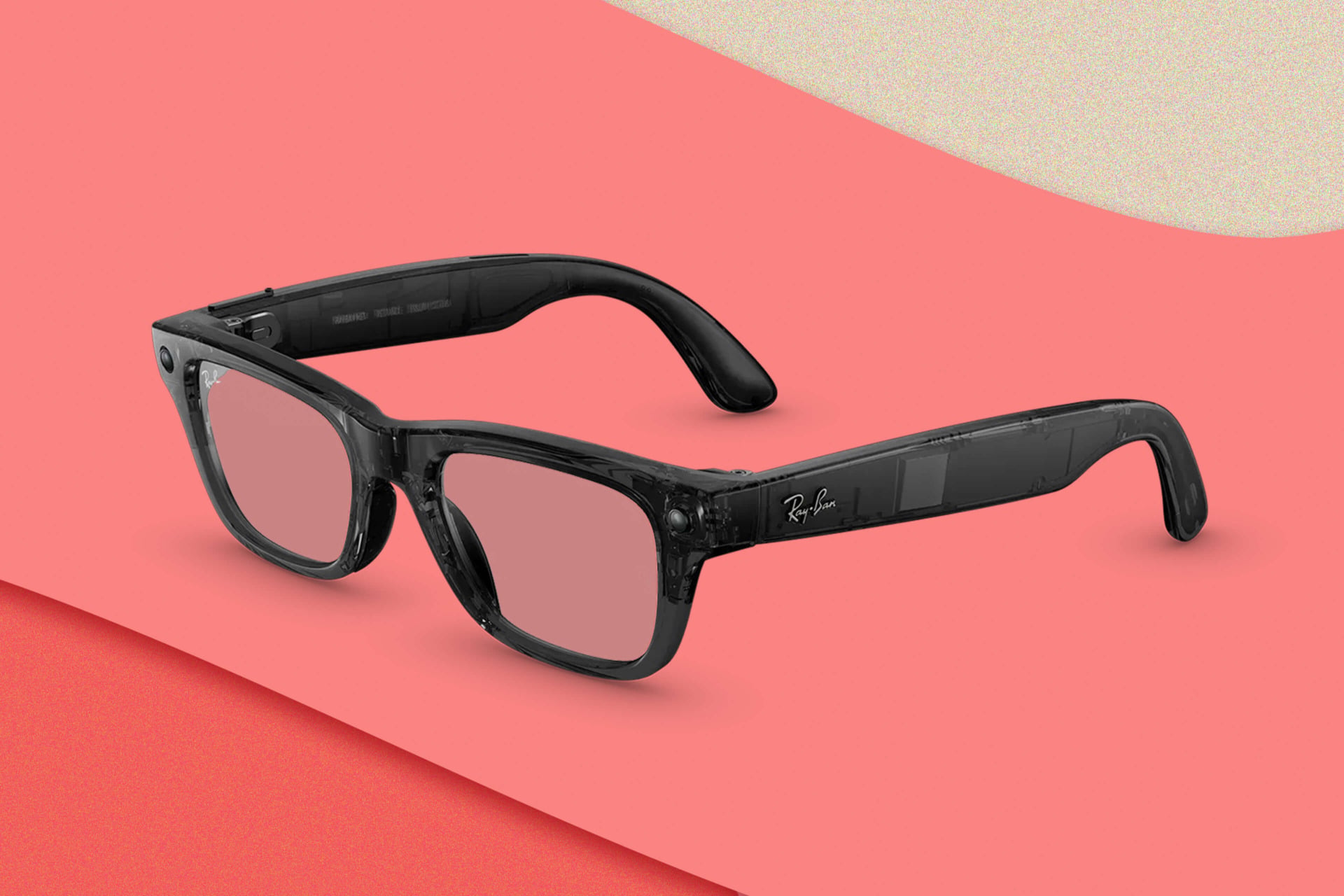 An illustration of the Ray-Ban Meta Blayzer Scriber Optics.