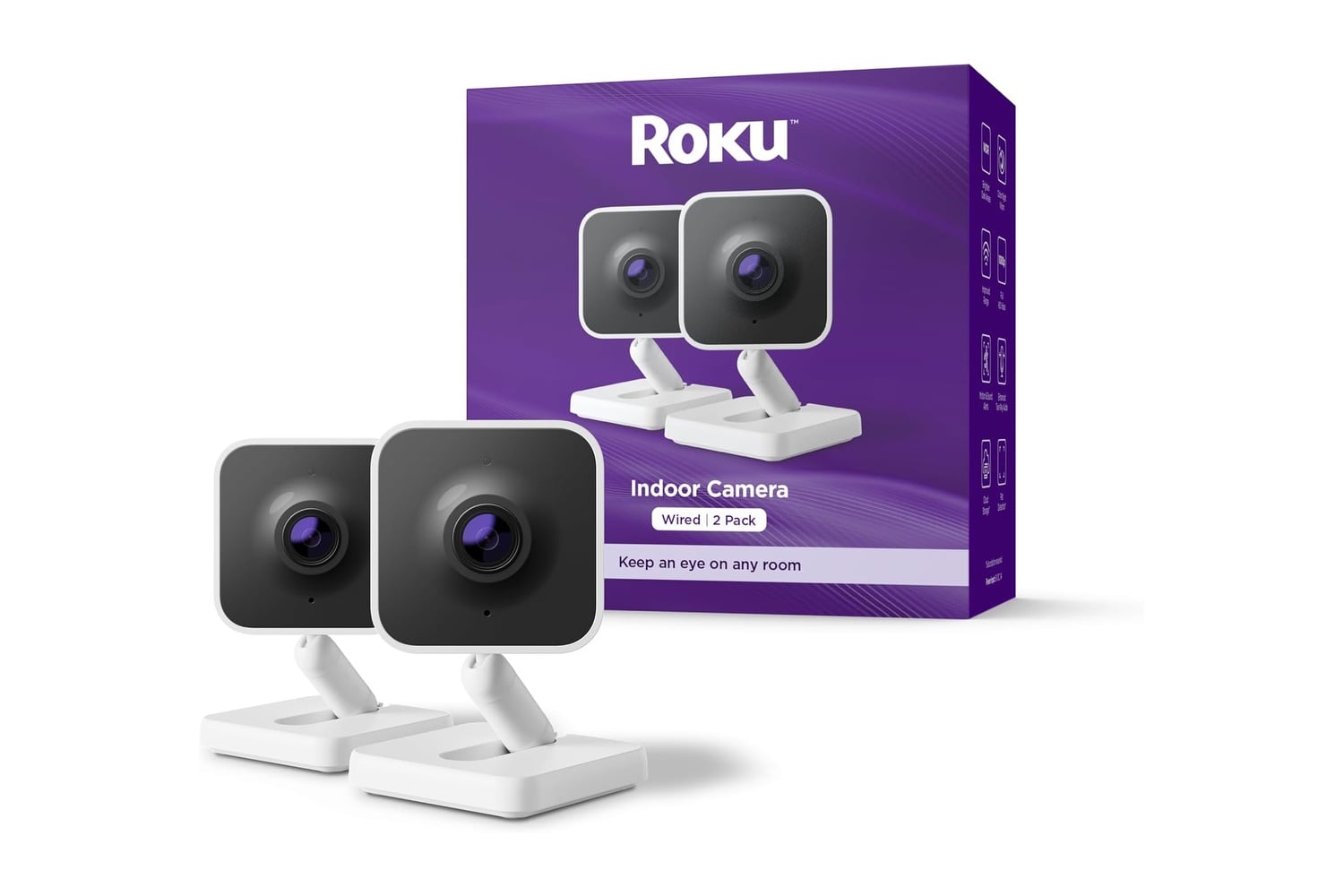 Roku Indoor Camera Home Security 2 Pack