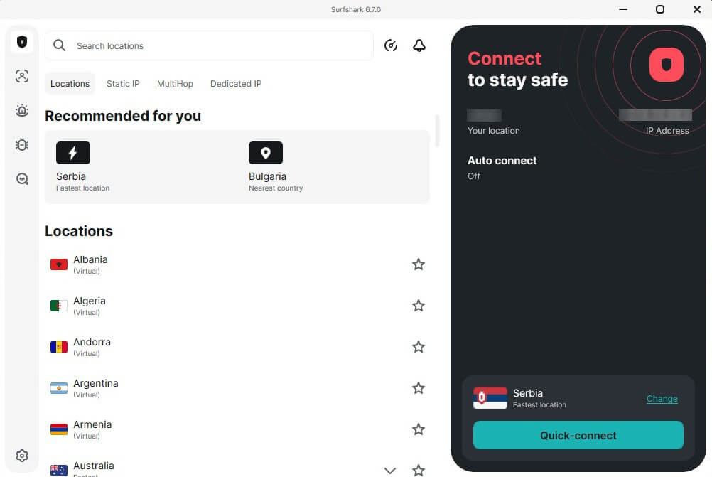Surfshark App Windows