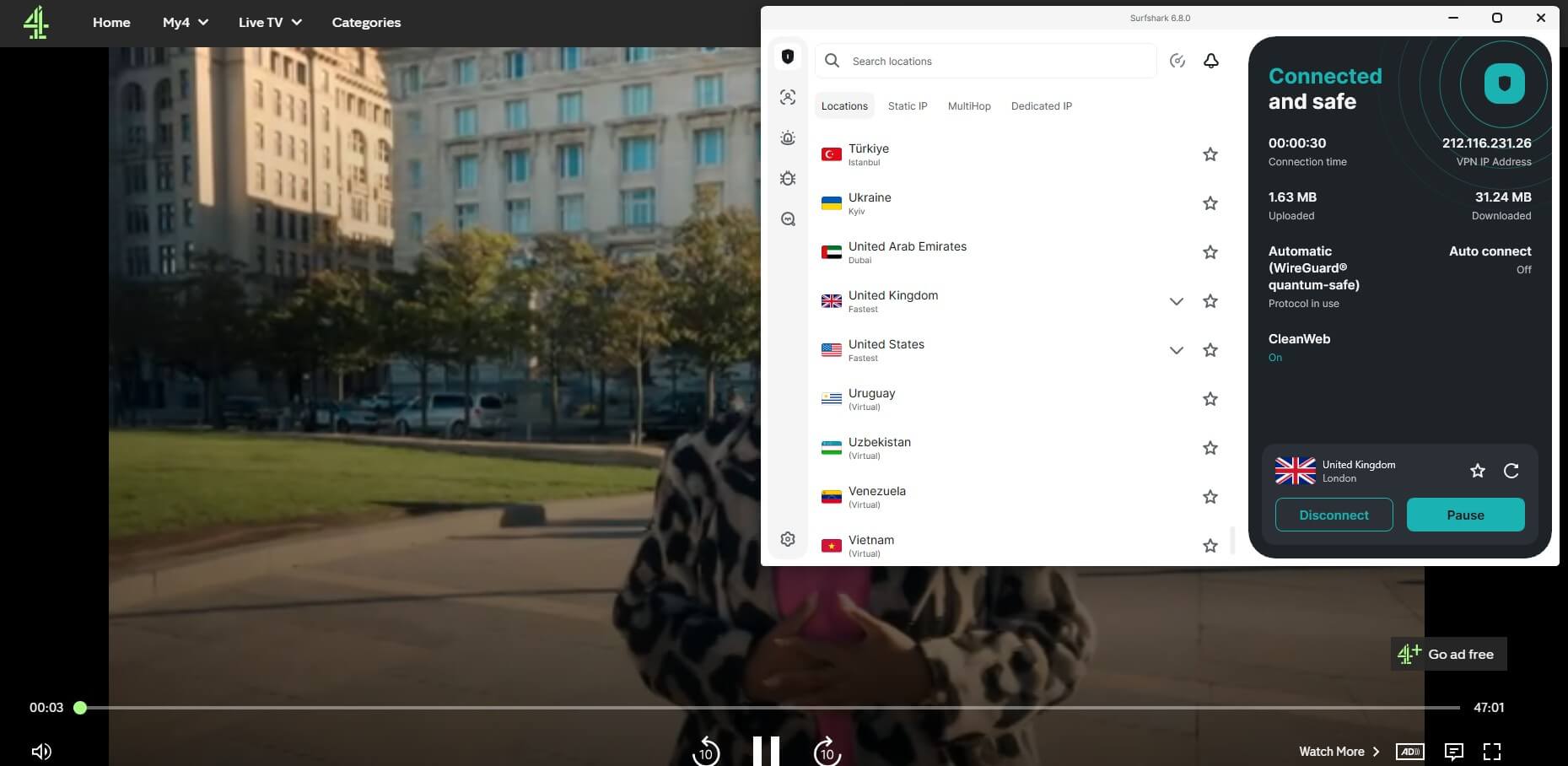 Surfshark Channel 4 Unblock