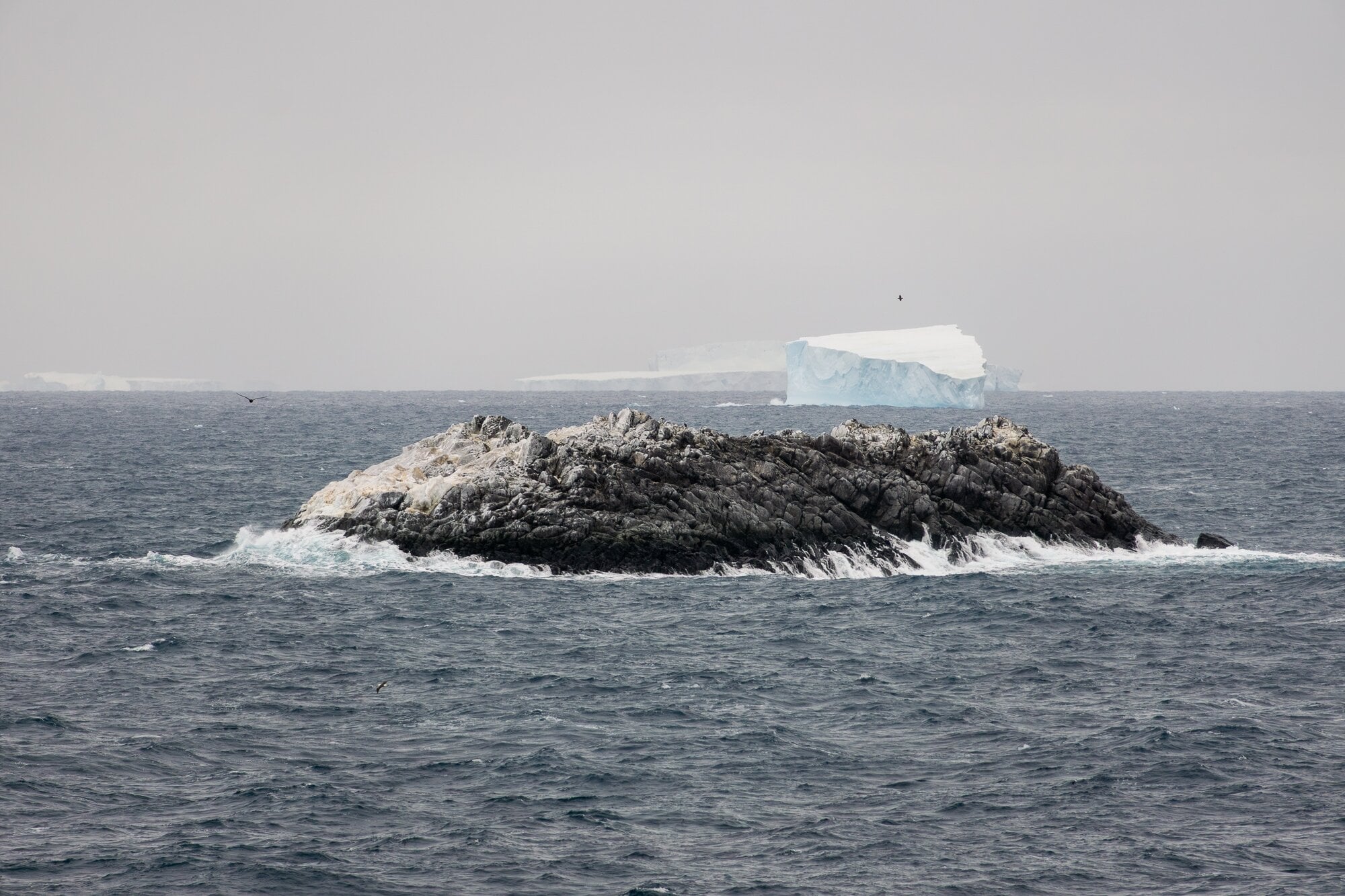 Uncharted Island Weddell Sea Side View