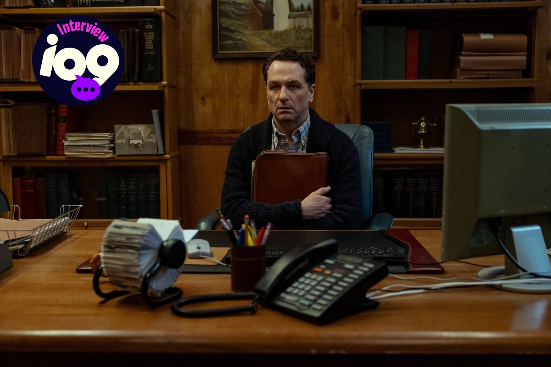 Mayor Tom (Matthew Rhys) reacts to another day on the island.