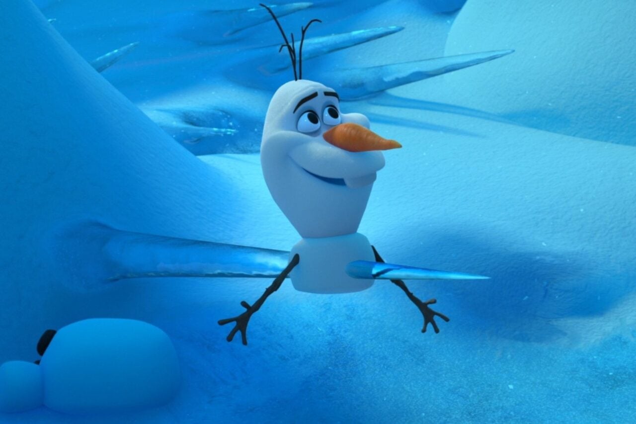 Frozen's Olaf reacting to being impaled.