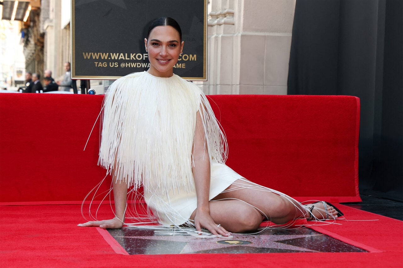 Israeli actress Gal Gadot attends her Hollywood Walk of Fame Star Ceremony in front of El Capitan in Los Angeles, California, on March 18, 2025.