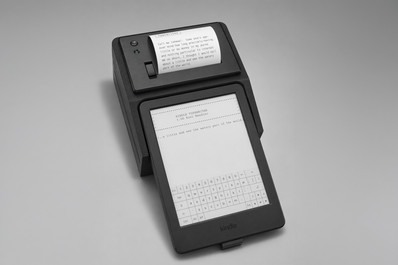 Stick It to Jeff Bezos by Turning Your Defunct Kindle Into the World’s Worst Typewriter