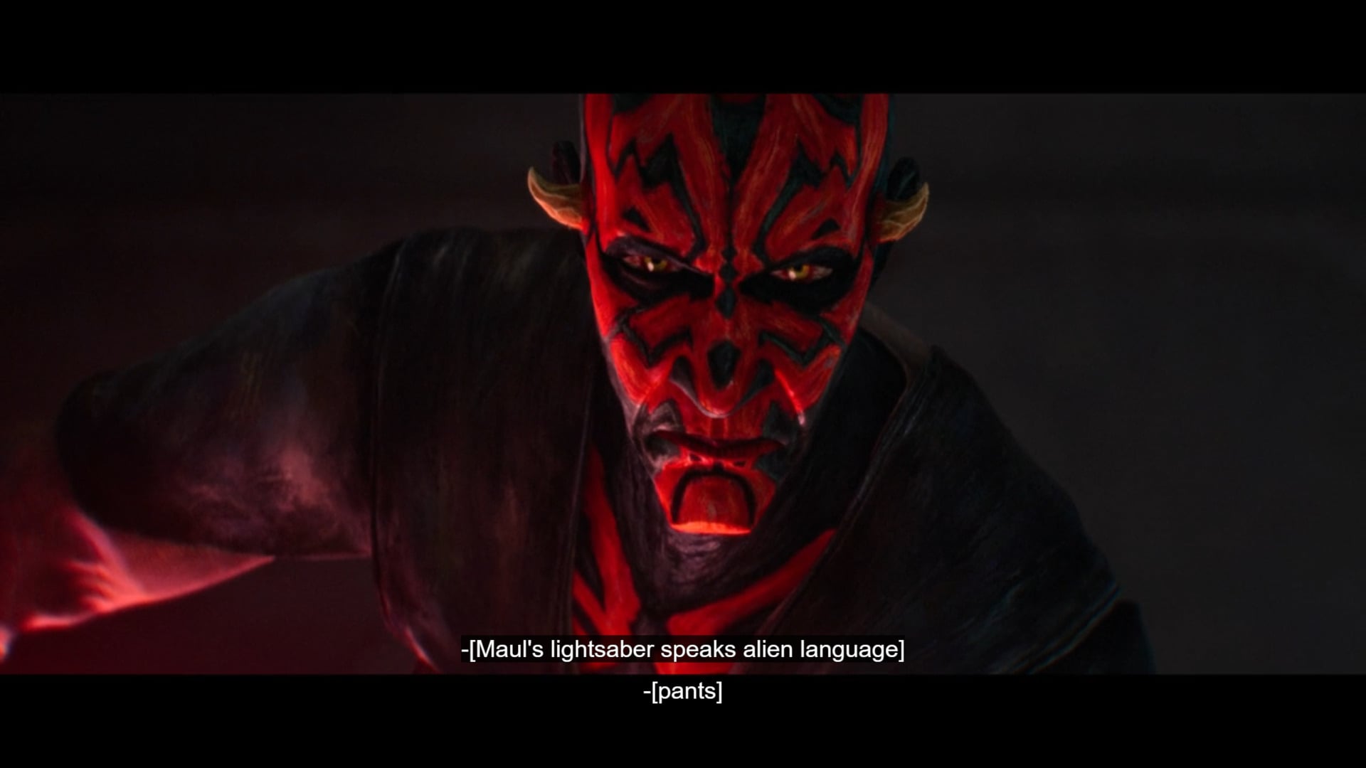 Maul Shadow Lord Talking Lightsaber Caption