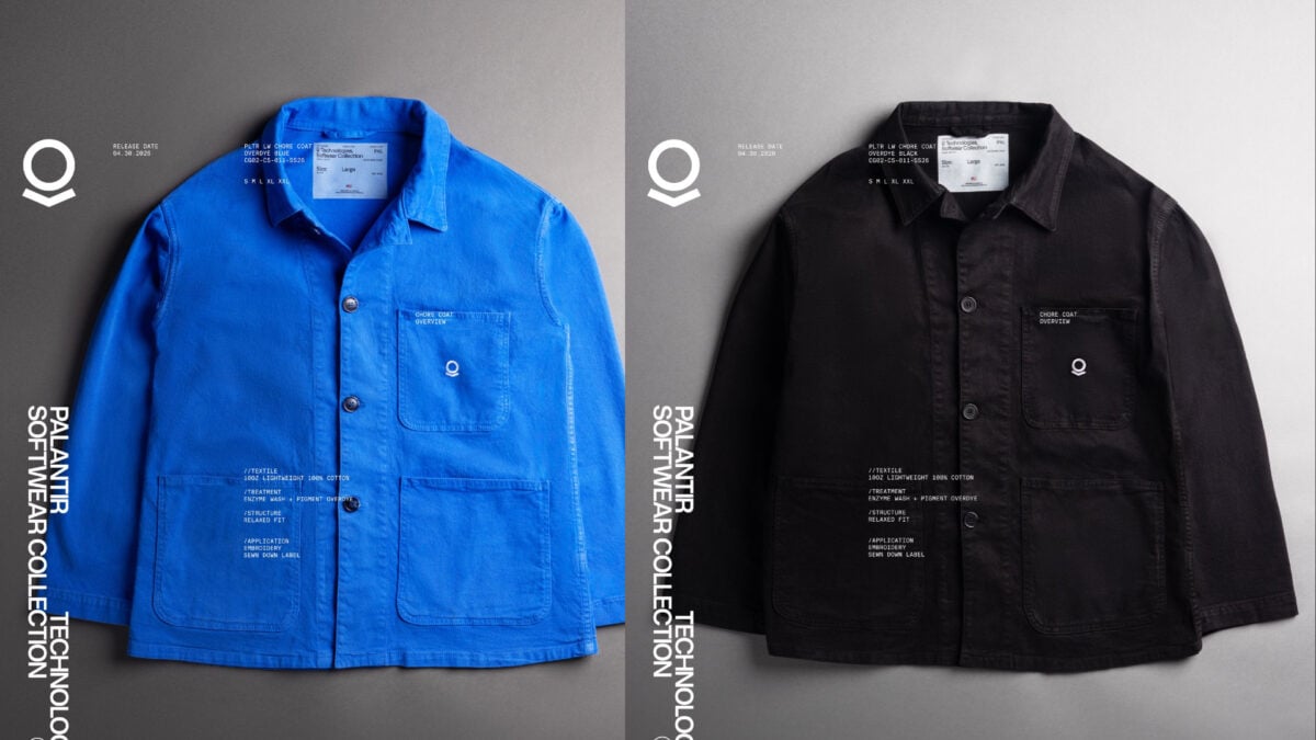 Palantir Debuts Chic Chore Coat So the World Knows You're One of the Baddies