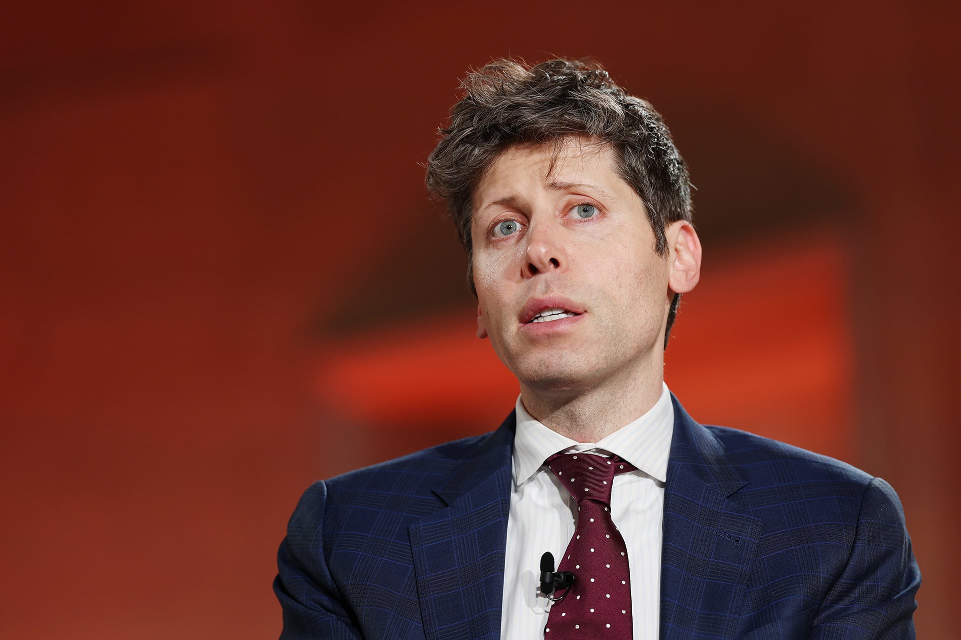 OpenAI CEO Sam Altman speaks during the BlackRock Infrastructure Summit on March 11, 2026 in Washington, DC.