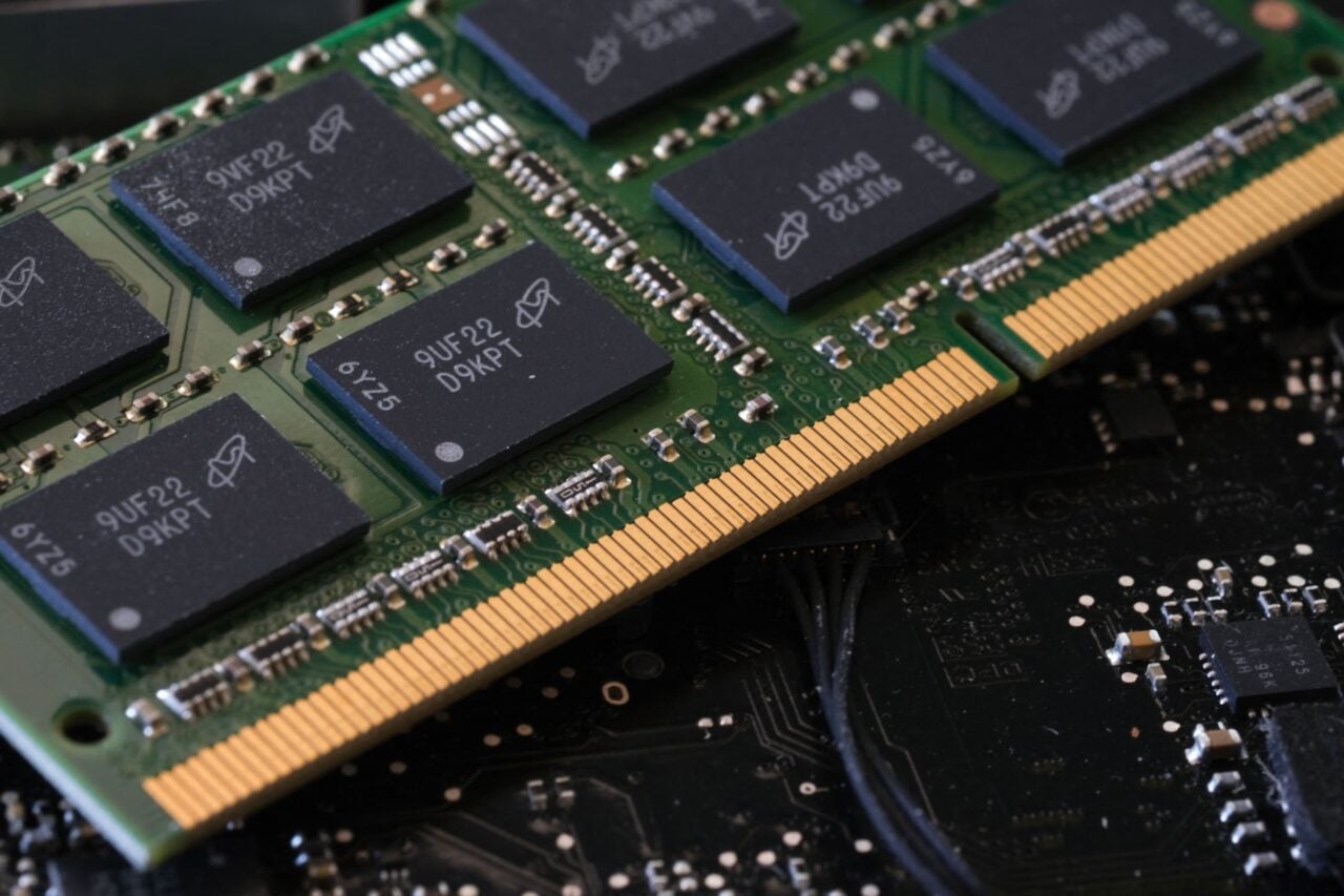 a stick of random access memory or RAM