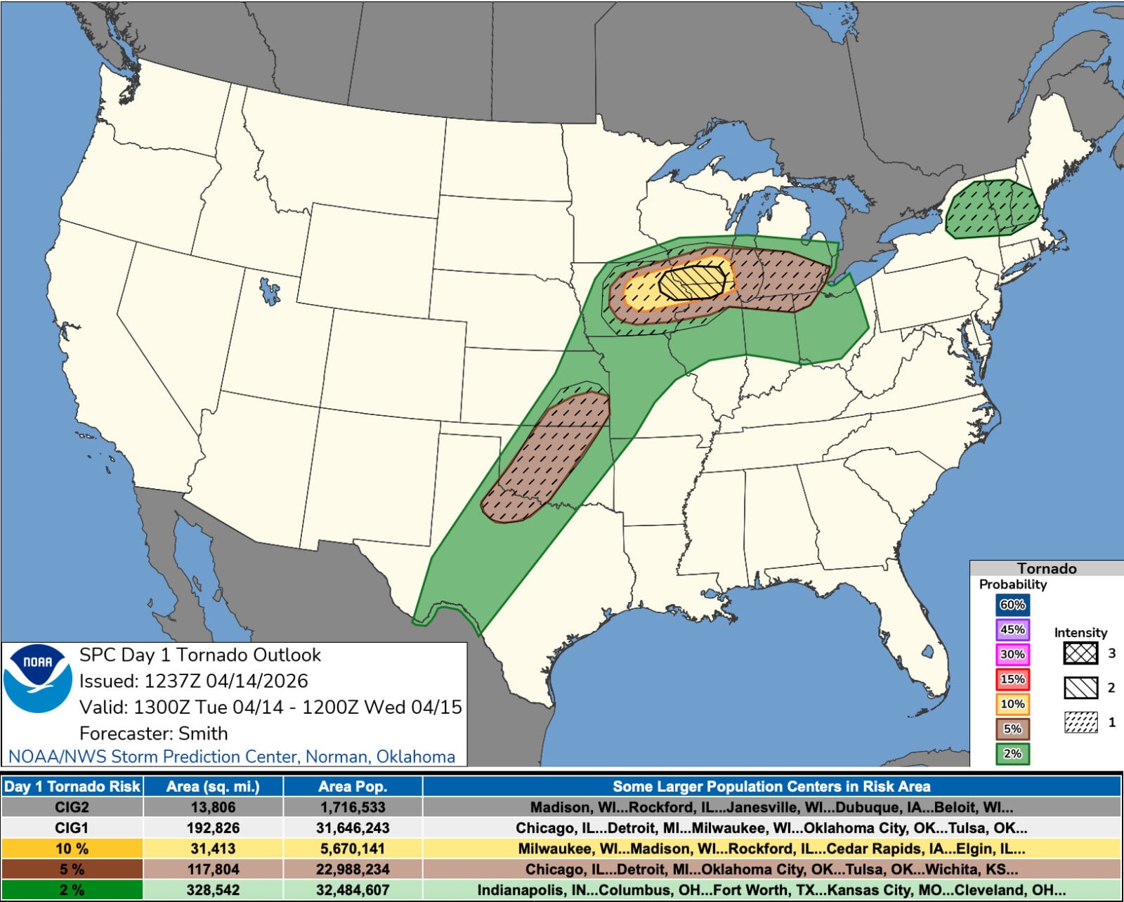 Tens of Millions From Texas to Maine in the Path of Severe Storms and ...