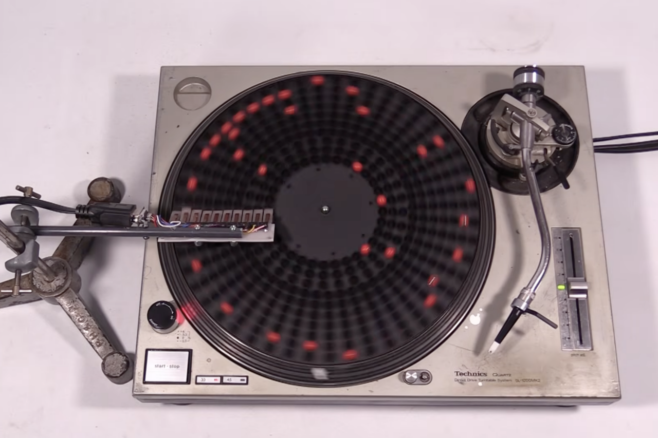 PhD Student Uses Turntable to Create the Most Impractical Drum Machine Ever
