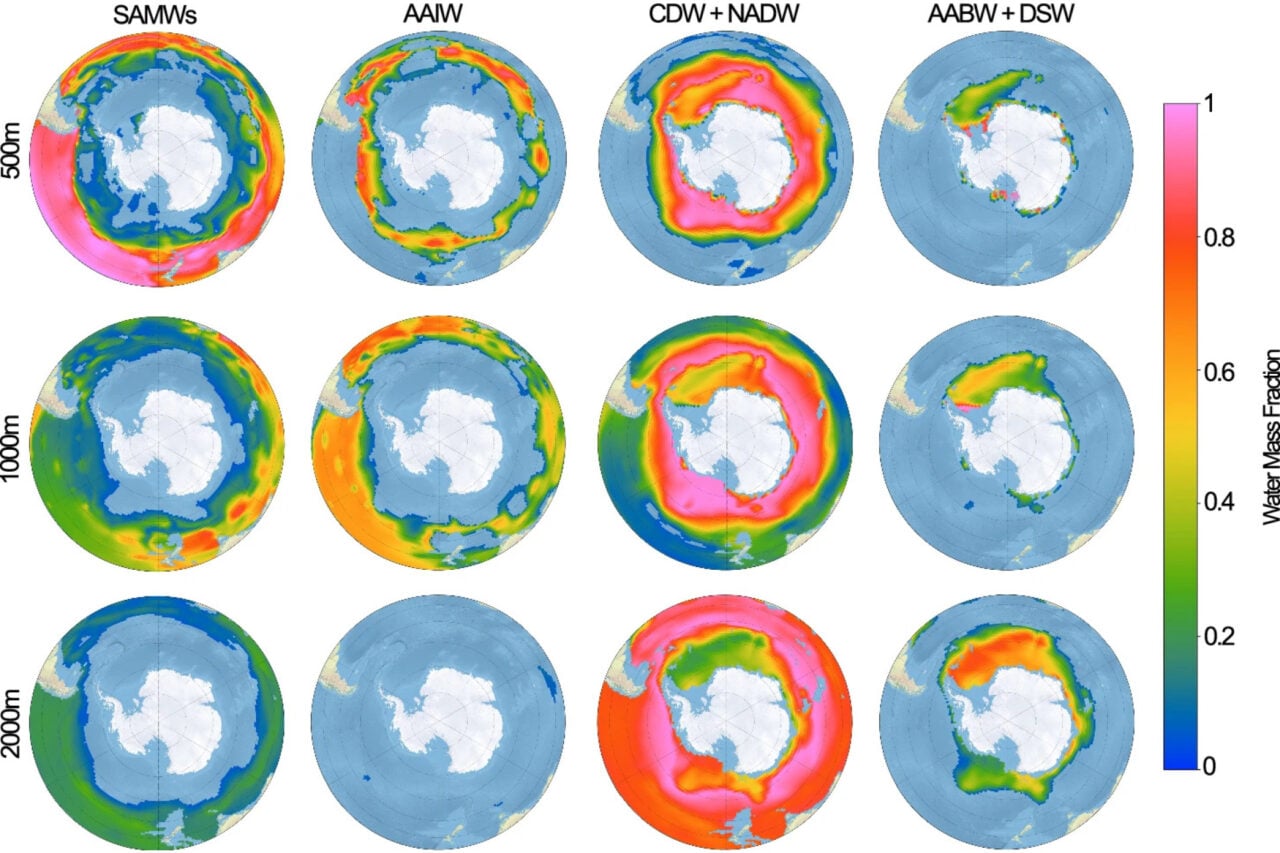 Water Mass Around Antarctica Shift