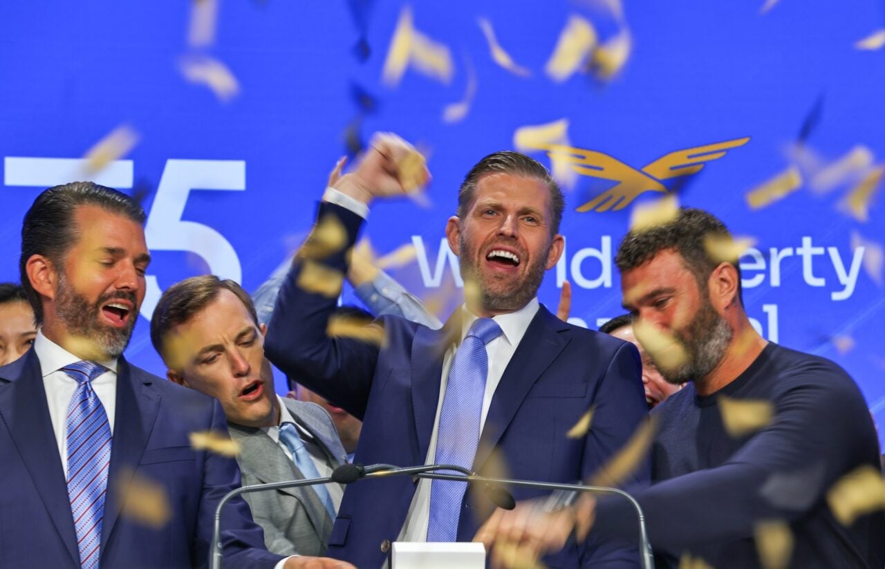 Eric Trump and Donald Trump, Jr. Ringing Nasdaq Opening Bell
