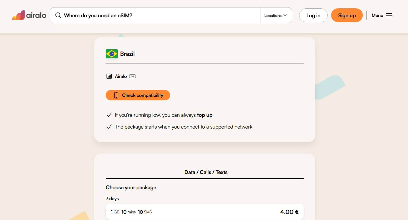 Airalo Brazil Esim