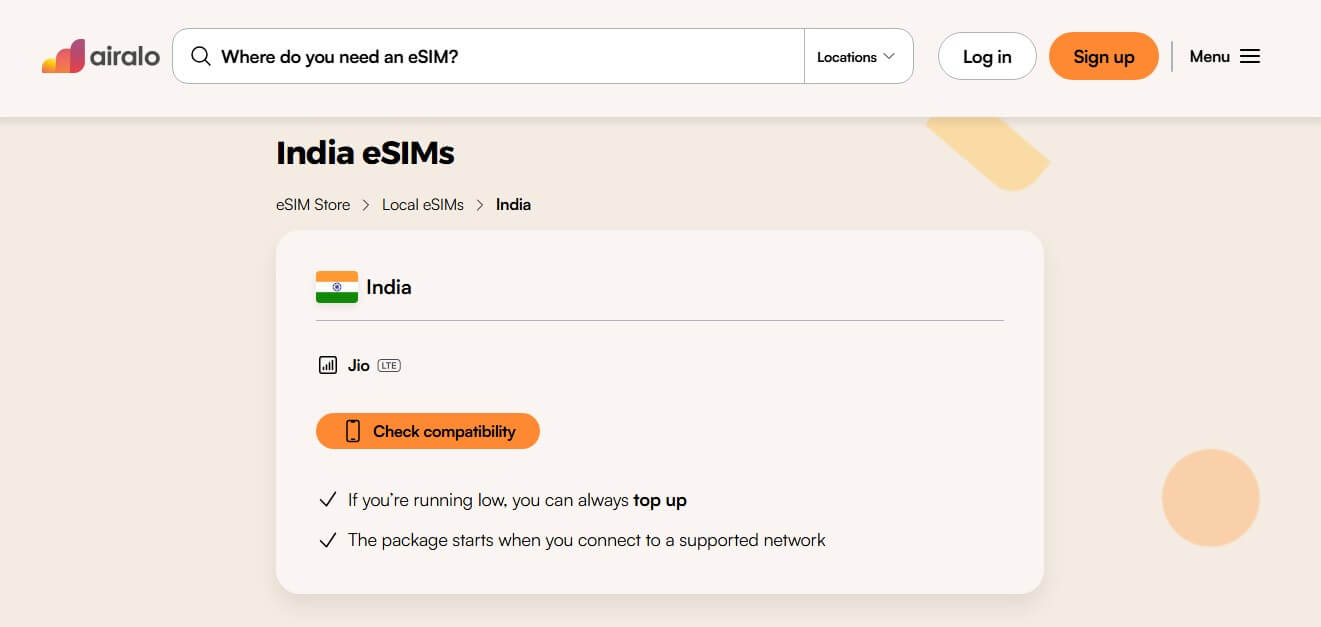 Airalo India Esim
