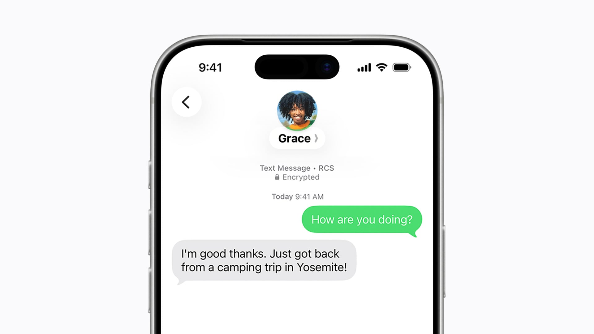End-to-end encrypted RCG messaging on iOS 26.5