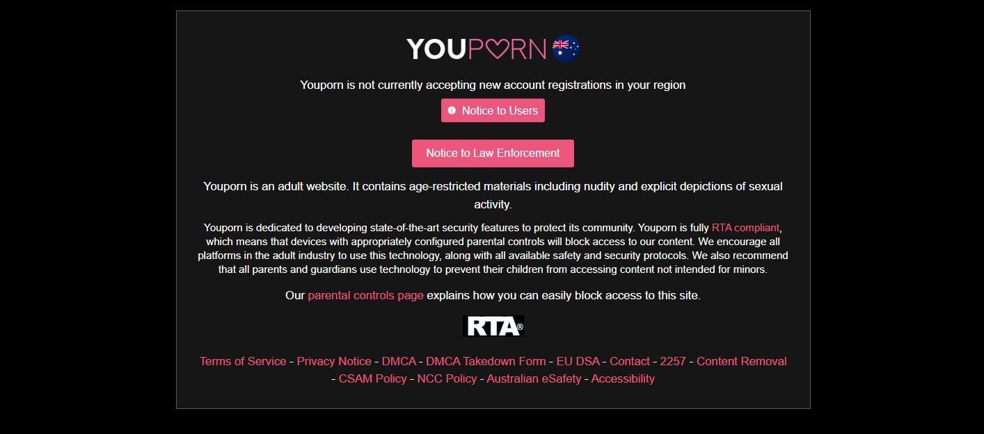 Australia Porn Block Youporn