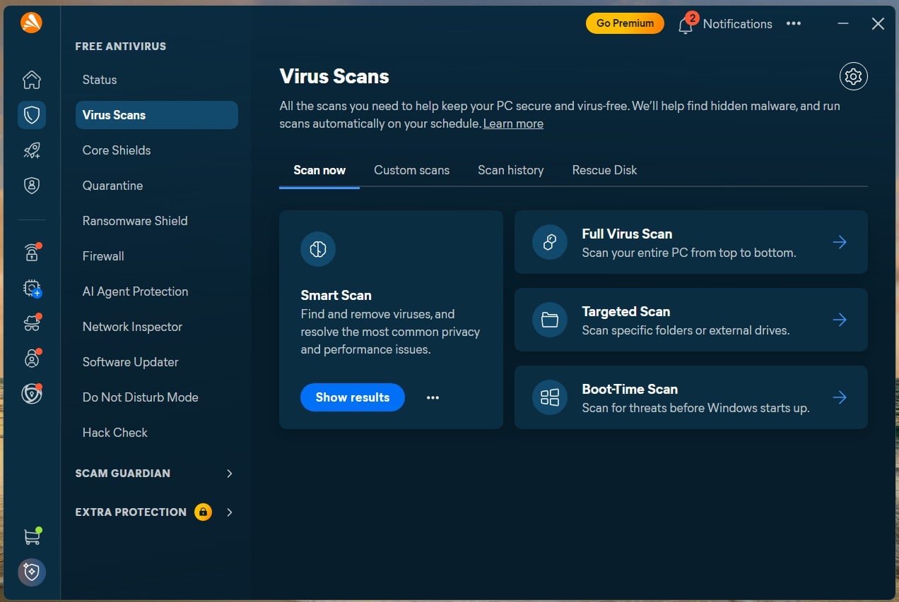 Avast Virus Scanner