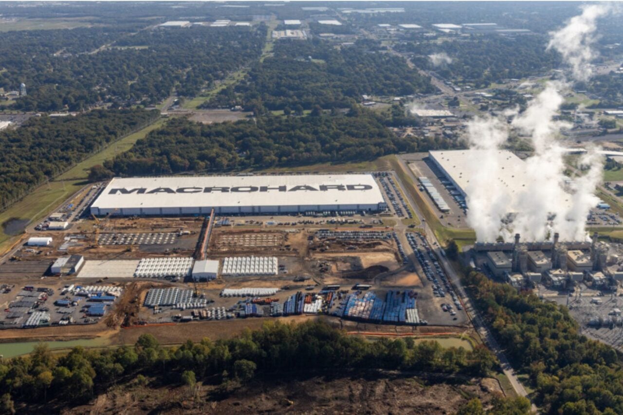 aerial view of the Colossus 2 data center