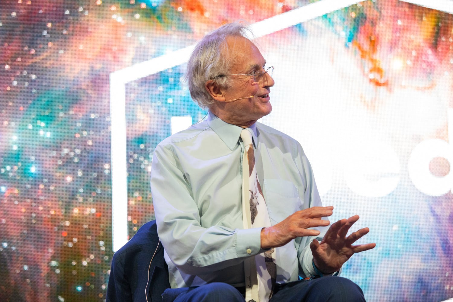 Richard Dawkins on stage