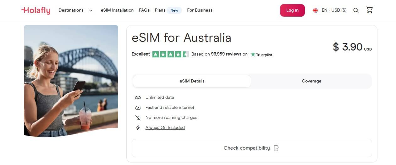 Holafly Esim Australia