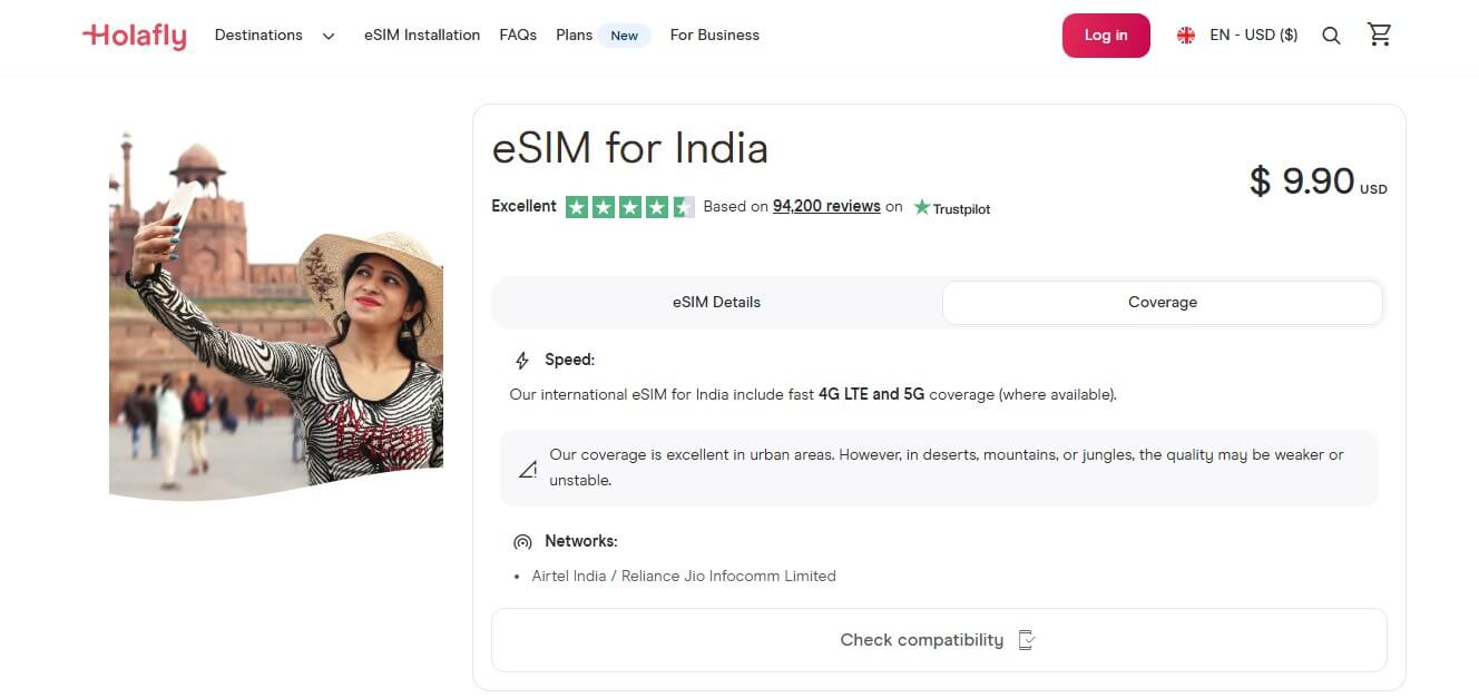 Holafly Esim For India