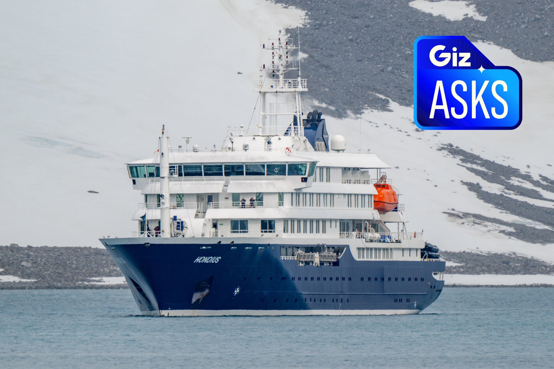 The MV Hondius cruise ship. 