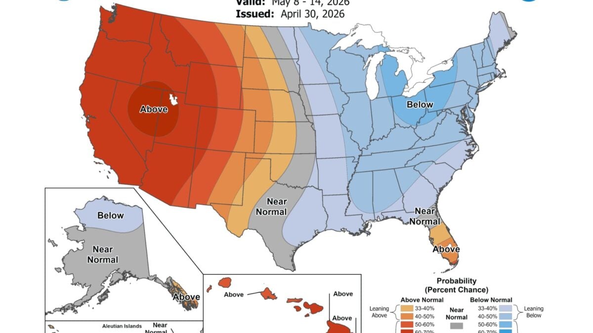 May to Bring Early Summer to the West While the East Freezes