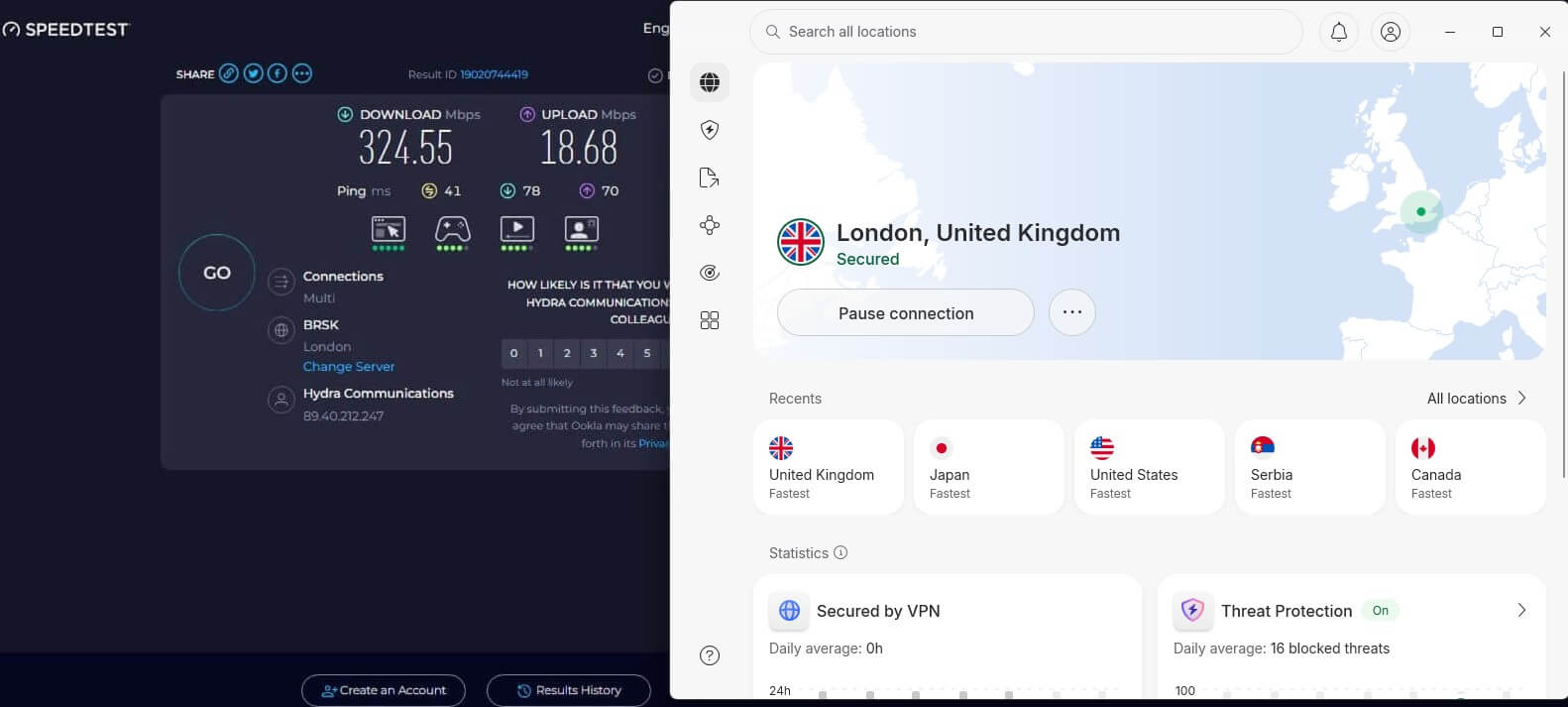 Nordvpn Speed Test Uk Results