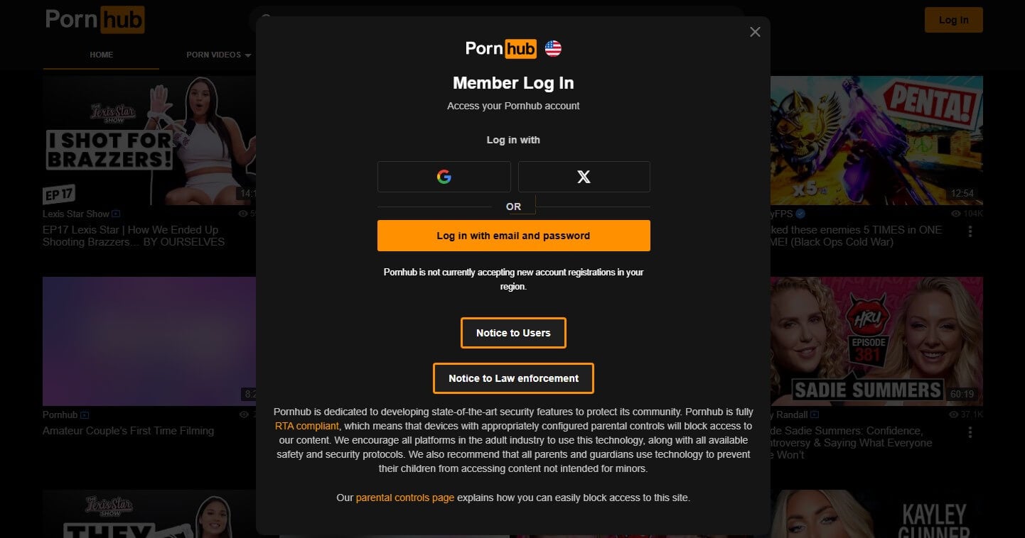 Pornhub Virginia Not Working