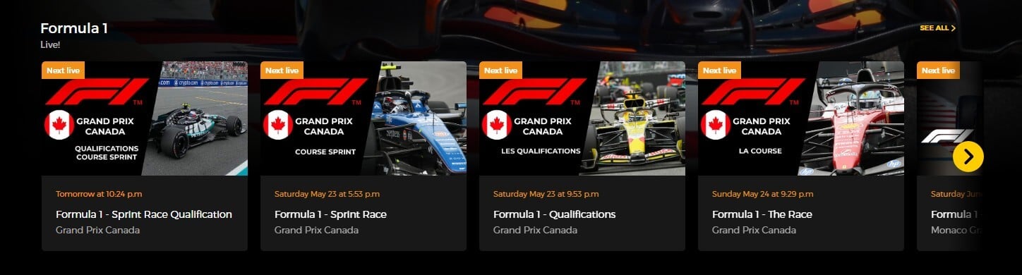Rtbf F1 Canada Grand Prix Free Live Stream