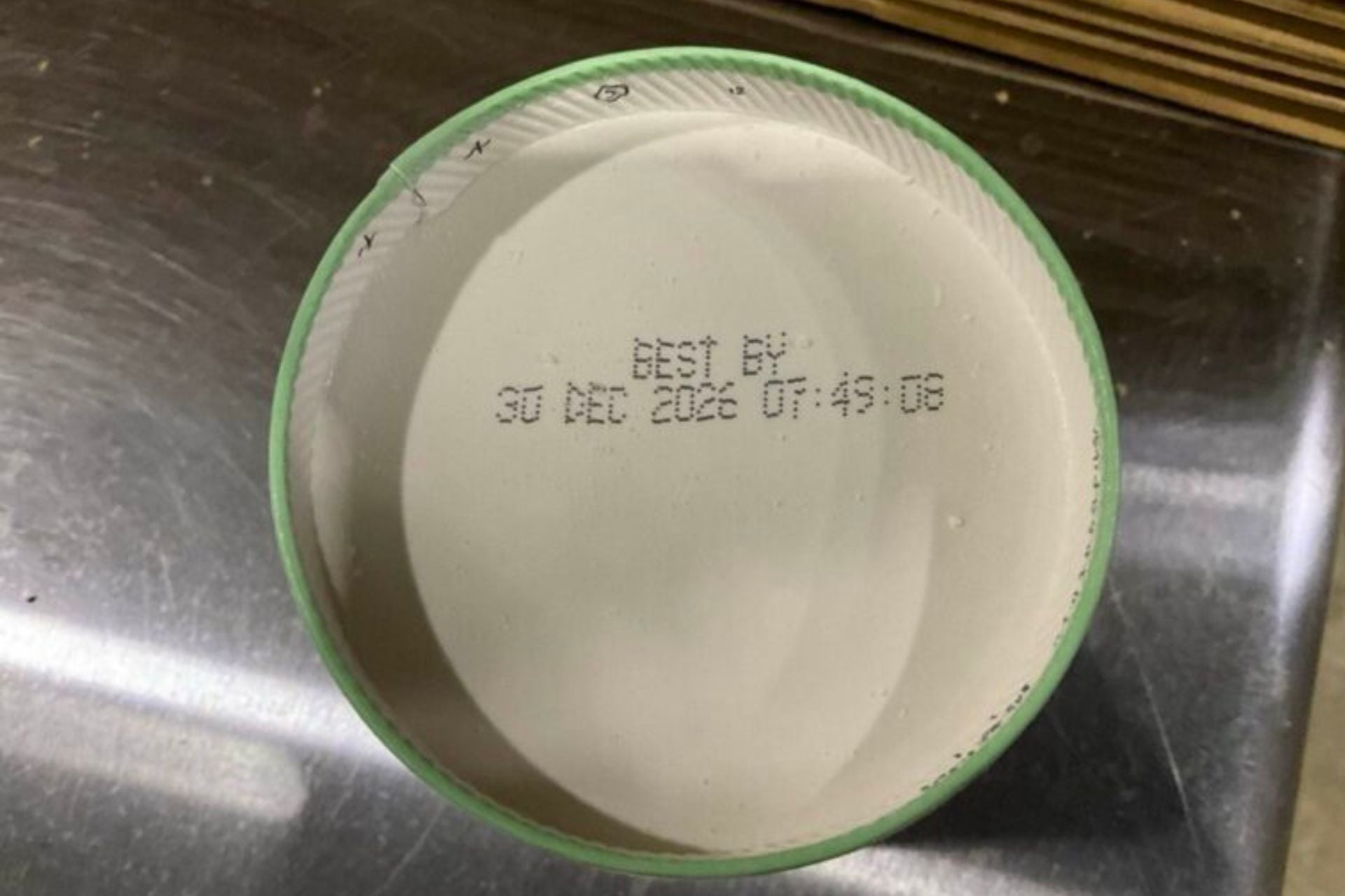 One of the recalled mint chip ice cream products.