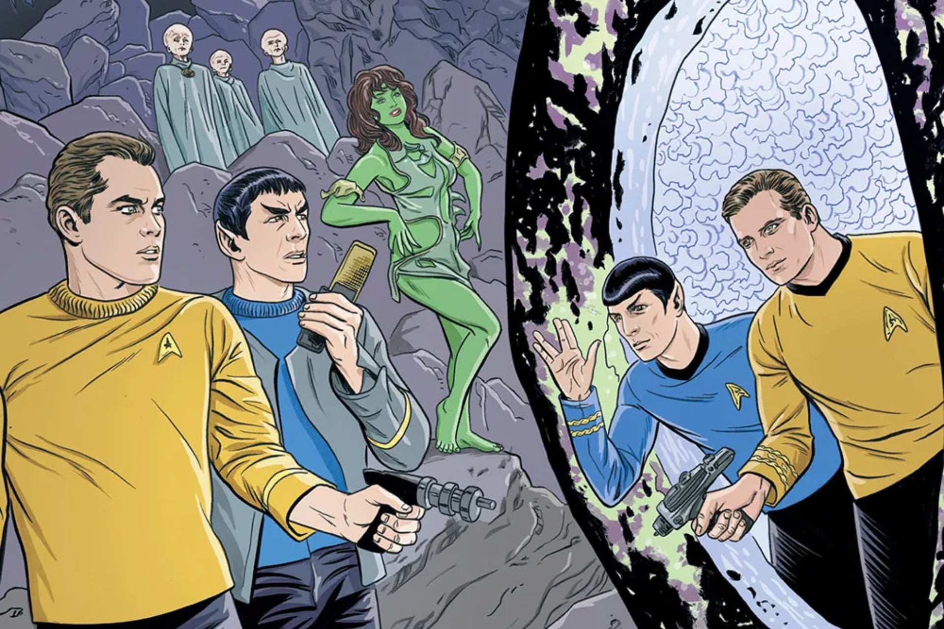 Art from a variant cover for the 'Star Trek' 60th anniversary special issue.