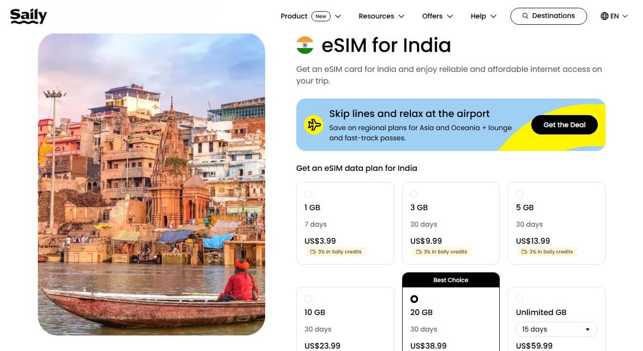 Saily India Esim