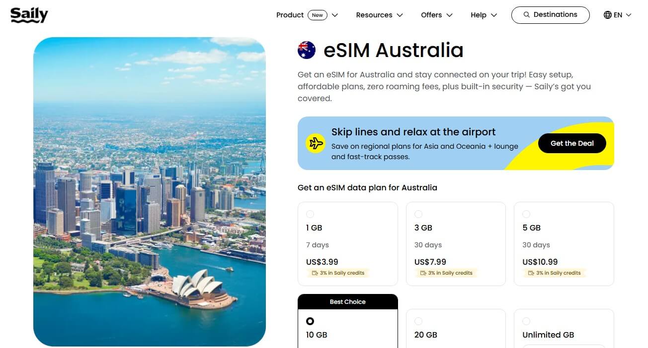 Saily Esim Australia