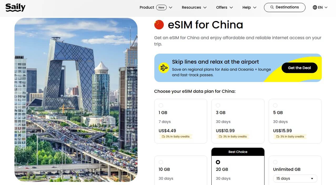 Saily Esim China
