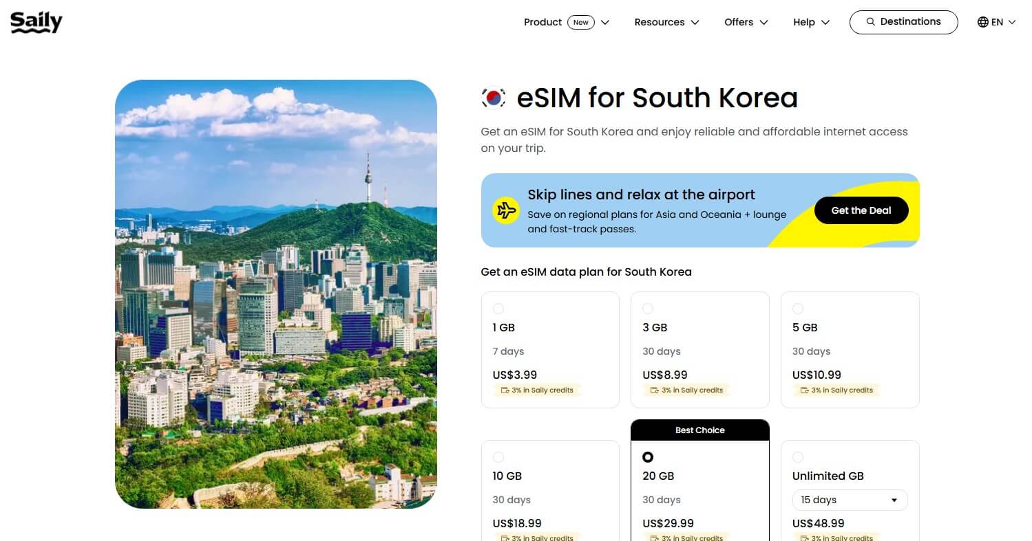 Saily Esim South Korea