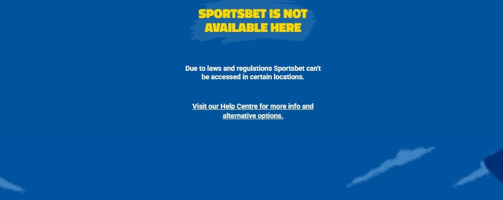 Sportsbet Error