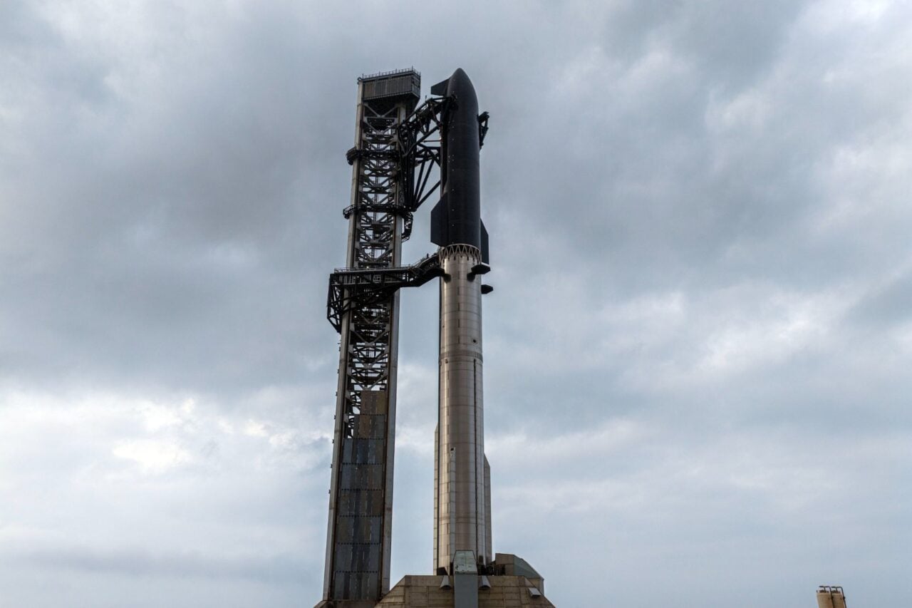 Starship V3 On The Pad