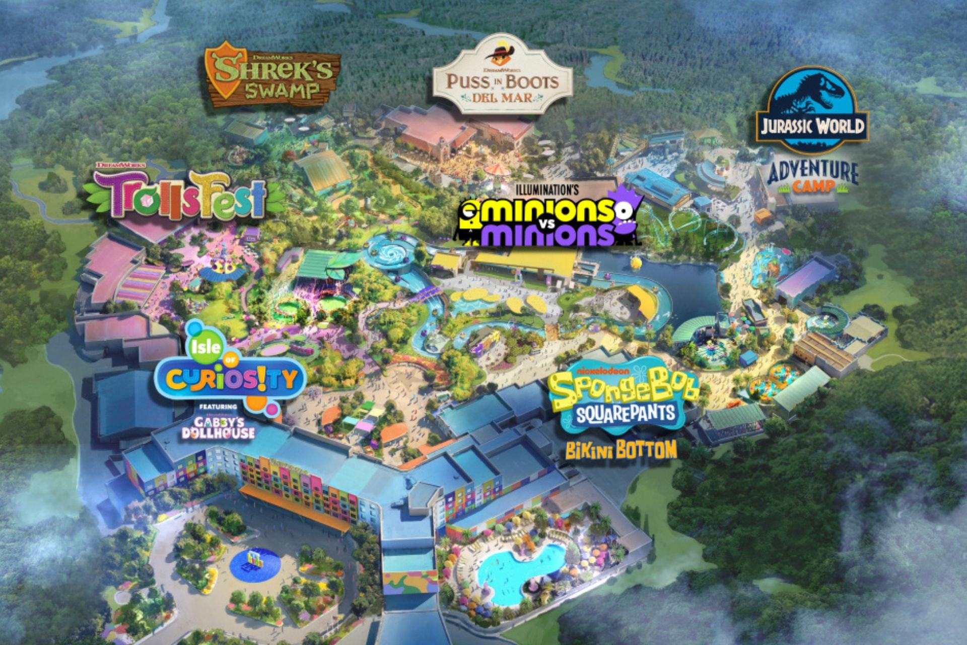 A rough breakdown of Universal's latest park, Universal Kids Resort.